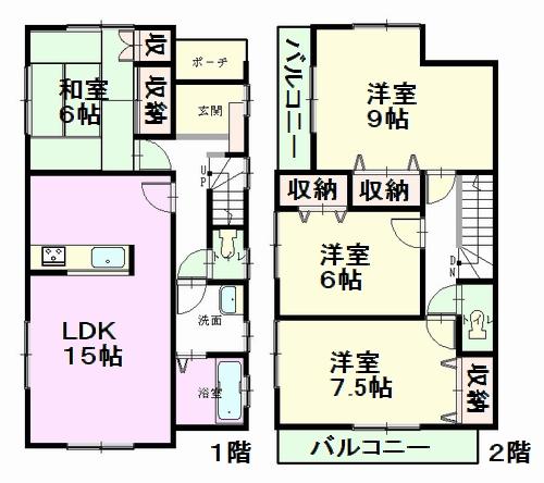Floor plan. (Building 2), Price 25,800,000 yen, 4LDK, Land area 117.78 sq m , Building area 103.5 sq m