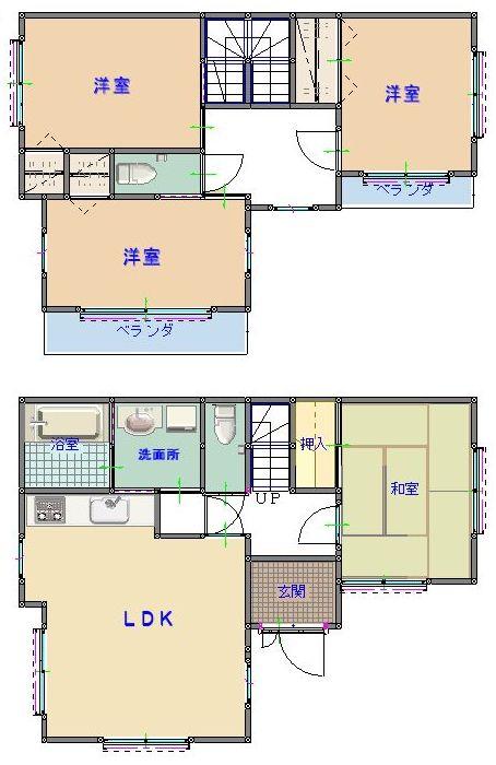 Floor plan. 29 million yen, 4LDK, Land area 100 sq m , Building area 95.22 sq m