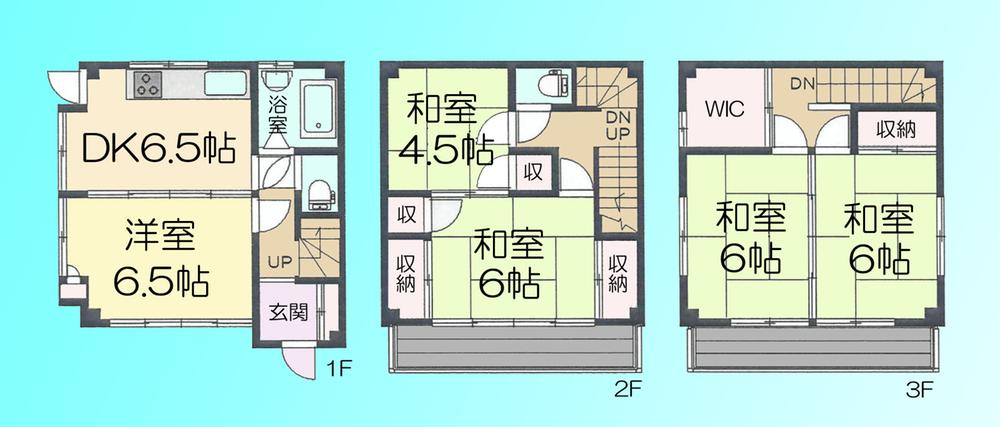 Floor plan. 19.5 million yen, 5DK, Land area 53.28 sq m , Building area 93.08 sq m