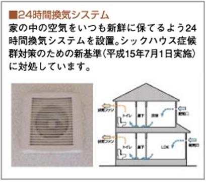 Cooling and heating ・ Air conditioning. Sick measures is also thorough in the 24-hour ventilation system.