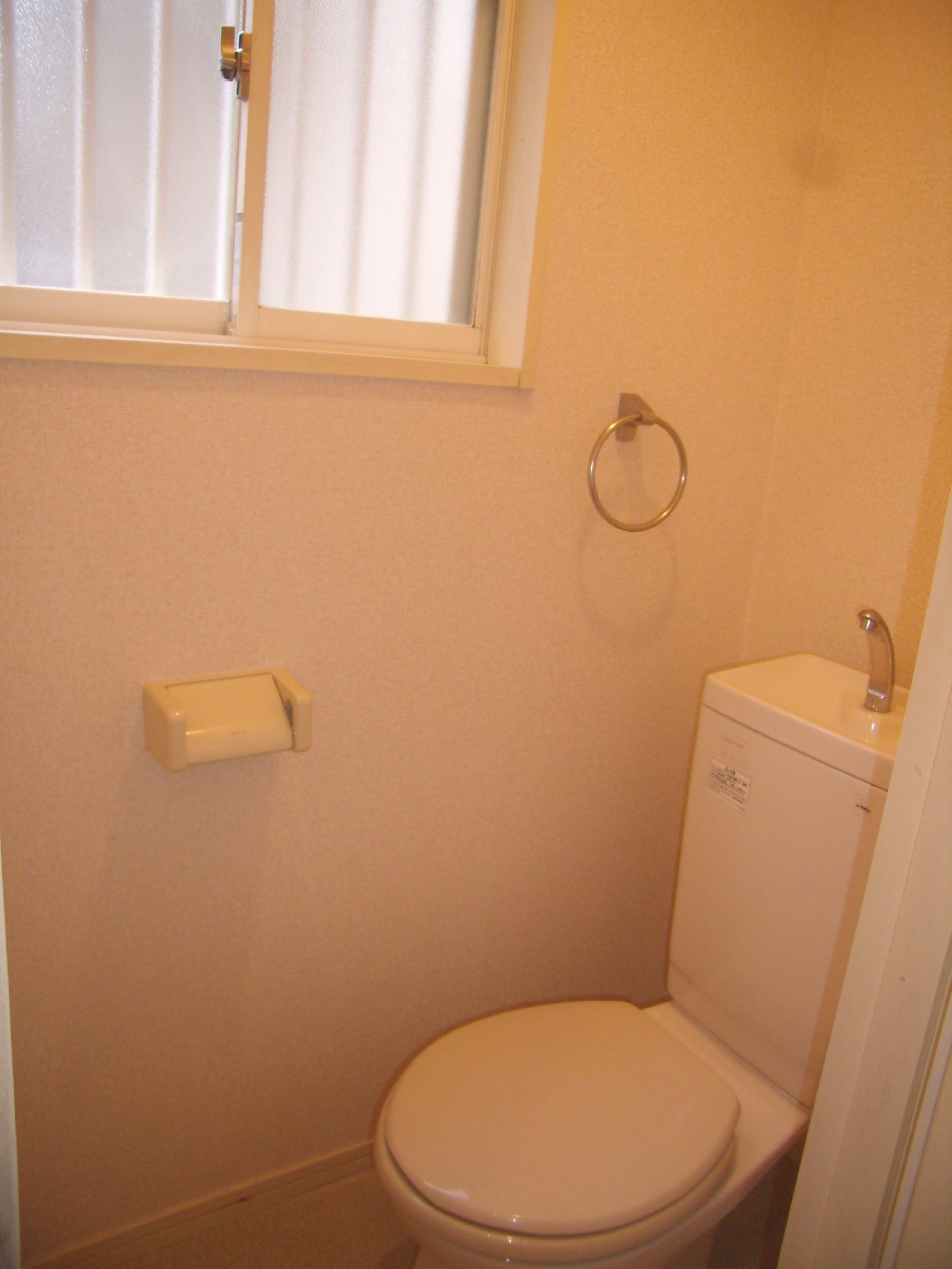 Toilet. With window