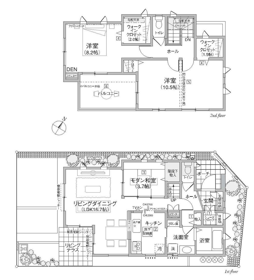 Floor plan. (6 Building), Price 31,300,000 yen, 3LDK, Land area 100.14 sq m , Building area 96.05 sq m