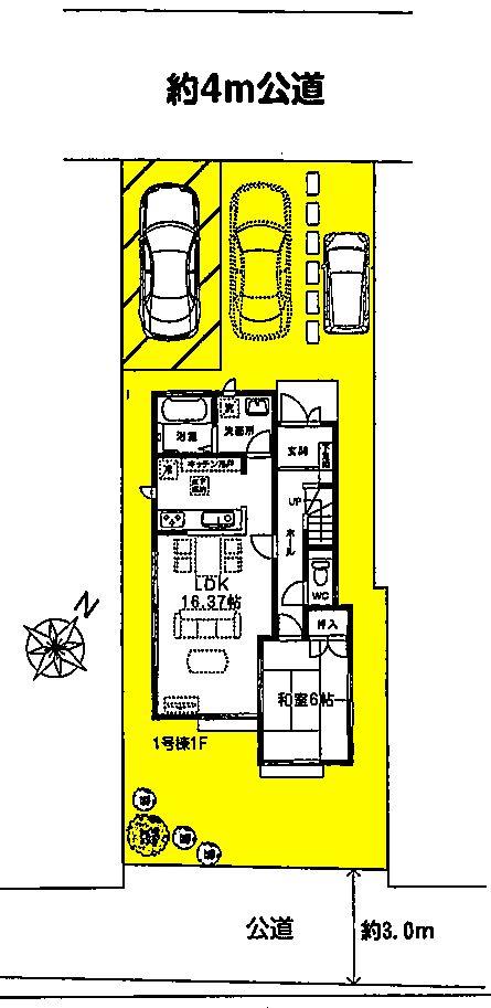 Compartment figure. 36,800,000 yen, 4LDK, Land area 132.53 sq m , Building area 98.53 sq m