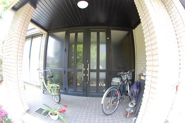Entrance. Double doors of the entrance