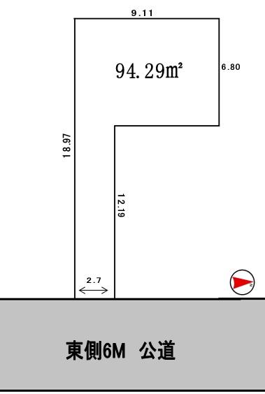 Compartment figure. 39,800,000 yen, 4LDK, Land area 94.29 sq m , Building area 109.16 sq m