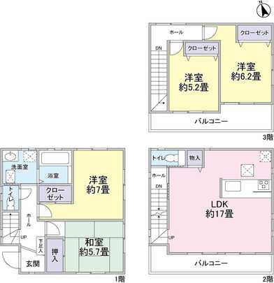 Floor plan. 4LDK type