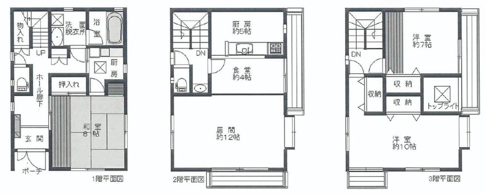 Floor plan. 21,800,000 yen, 3LDK, Land area 81.72 sq m , Building area 121.72 sq m