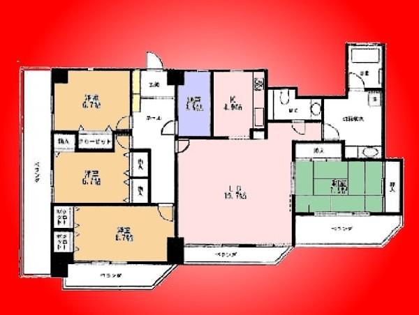 Floor plan. 4LDK+S, Price 39,800,000 yen, Total floor area that is occupied area 138.18 sq m about 41 square meters. Is 4SLDK
