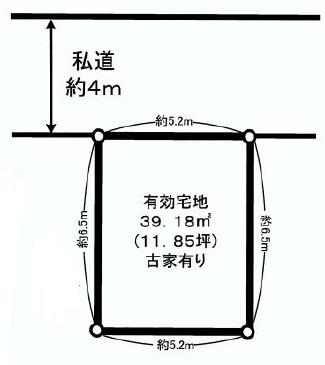 Compartment figure. Land price 7 million yen, Land area 39.18 sq m