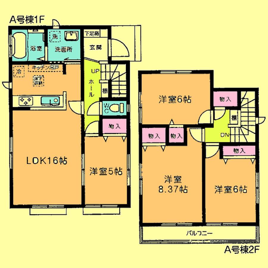 Floor plan. 27,800,000 yen, 4LDK, Land area 126.91 sq m , Building area 95.85 sq m located view in addition to this, It will be provided by the hope of design books, such as layout.