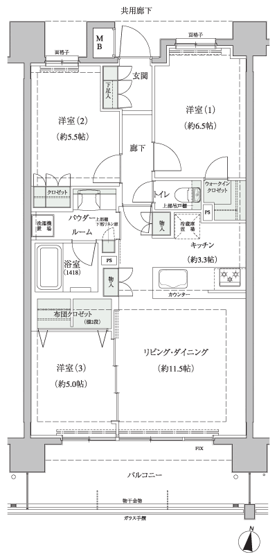 Floor: 3LDK + futon closet + walk-in closet, the occupied area: 70.12 sq m, Price: 33,480,000 yen ・ 34,080,000 yen, now on sale