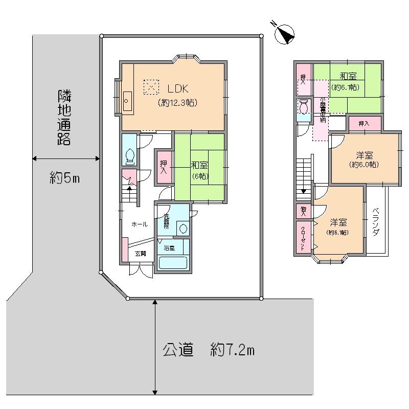 Floor plan. 29,800,000 yen, 4LDK, Land area 101.48 sq m , Building area 100.56 sq m
