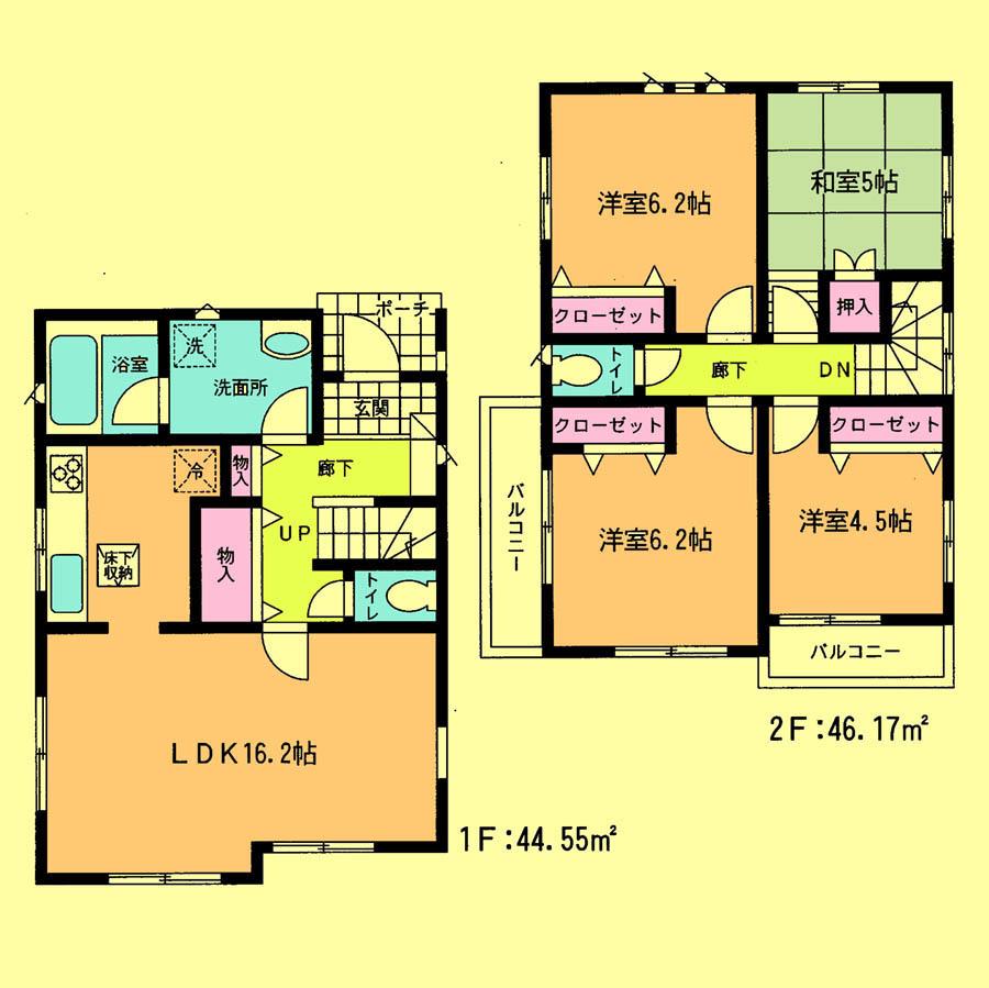 Floor plan. 29,800,000 yen, 4LDK, Land area 94.05 sq m , Building area 90.72 sq m located view in addition to this, It will be provided by the hope of design books, such as layout.