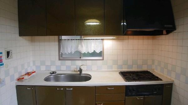 Kitchen. It color is also attractive calm kitchen with cleanliness