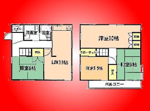 Floor plan. 20 million yen, 4LDK, Land area 123.01 sq m , Building area 84.21 sq m