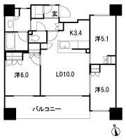 Floor: 3LDK + SIC, the occupied area: 65.64 sq m, Price: 33,200,000 yen, now on sale