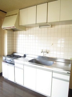 Kitchen. Sink spacious! It is very useful when cooking! ※ Gas stove left behind products