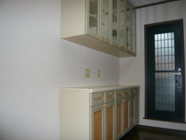 Kitchen. Stylish cupboard