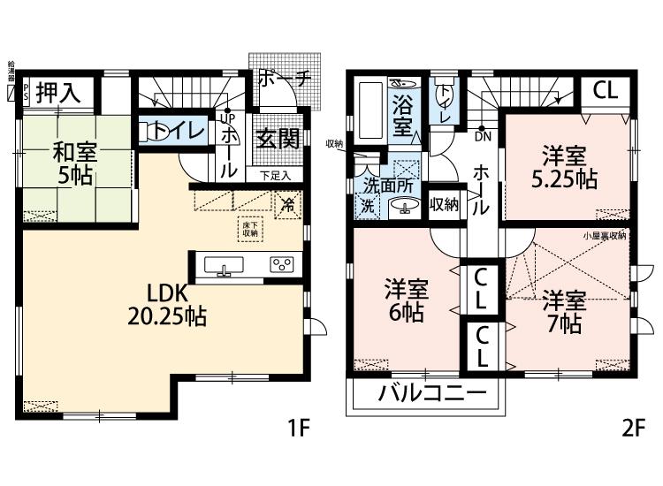 Floor plan. (4 Building), Price 34,800,000 yen, 4LDK, Land area 100 sq m , Building area 99.22 sq m