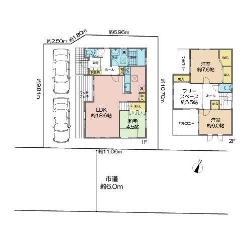 Floor plan. 32,600,000 yen, 4LDK+S, Land area 115.66 sq m , Building area 100.19 sq m
