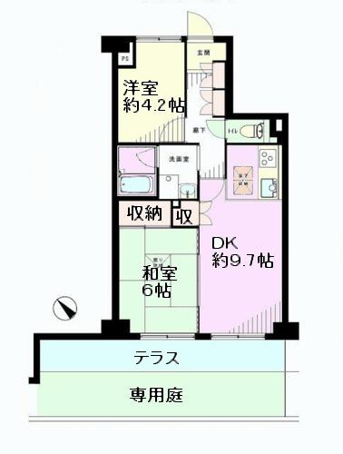 Floor plan. Renovation completed