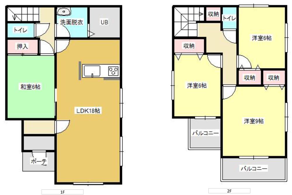 Floor plan. (3 Building), Price 29.5 million yen, 4LDK, Land area 152.21 sq m , Building area 105.98 sq m