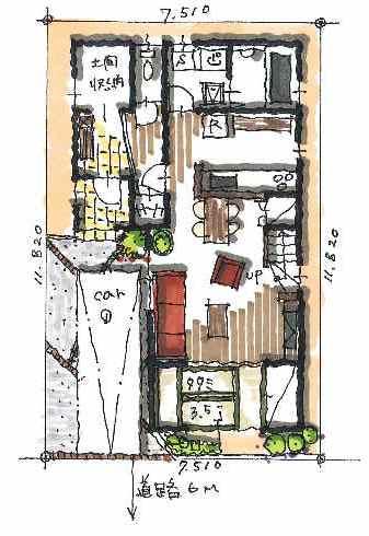 Floor plan. 31,800,000 yen, 4LDK + S (storeroom), Land area 88.75 sq m , Building area 98.43 sq m 1 floor plan view