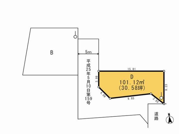 Compartment figure. Land price 10.5 million yen, Priority to the present situation is if it is different from the land area 101.12 sq m drawings