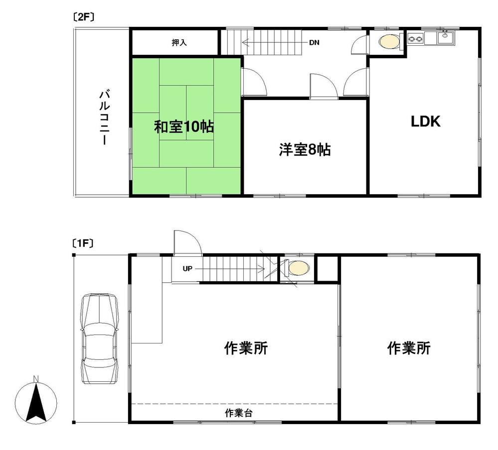 Floor plan. 23,900,000 yen, 2LDK, Land area 99.17 sq m , Building area 116.64 sq m