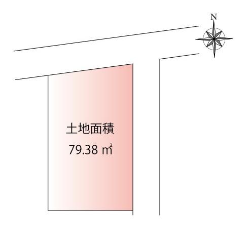 Compartment figure. Land price 8.3 million yen, Land area 79.38 sq m