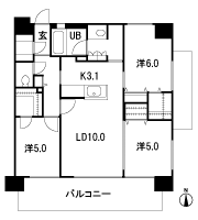 Floor: 3LDK + 2WIC, occupied area: 70.12 sq m, price: 35 million yen (tentative)