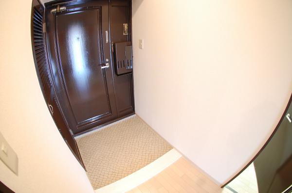 Entrance. Large front door storage