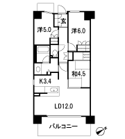 Floor: 3LDK, occupied area: 68.42 sq m