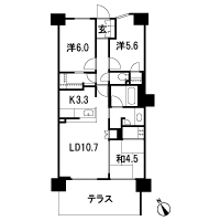 Floor: 3LDK + FC (family closet) + WIC (walk-in closet), the area occupied: 68.8 sq m