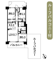 Floor: 3LDK + FC (family closet) + WIC (walk-in closet), the occupied area: 70.19 sq m