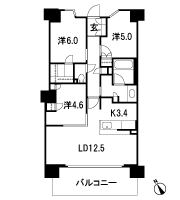 Floor: 3LDK + WIC (walk-in closet), the occupied area: 71.27 sq m