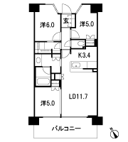Floor: 3LDK + FC (family closet), the occupied area: 69.01 sq m