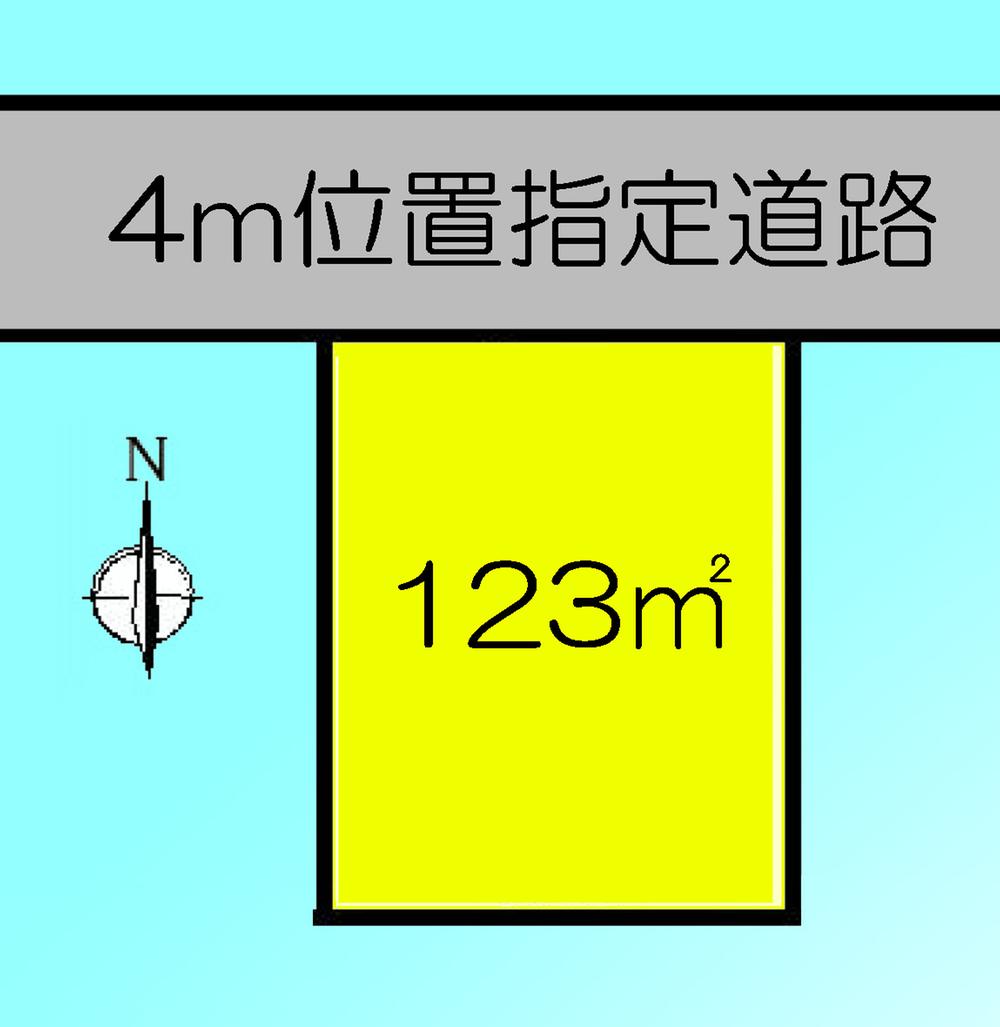 Compartment figure. Land price 16 million yen, Land area 123 sq m
