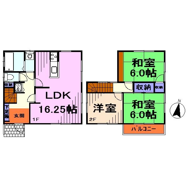 Floor plan. 21,800,000 yen, 3LDK, Land area 136 sq m , Building area 79.16 sq m floor plan