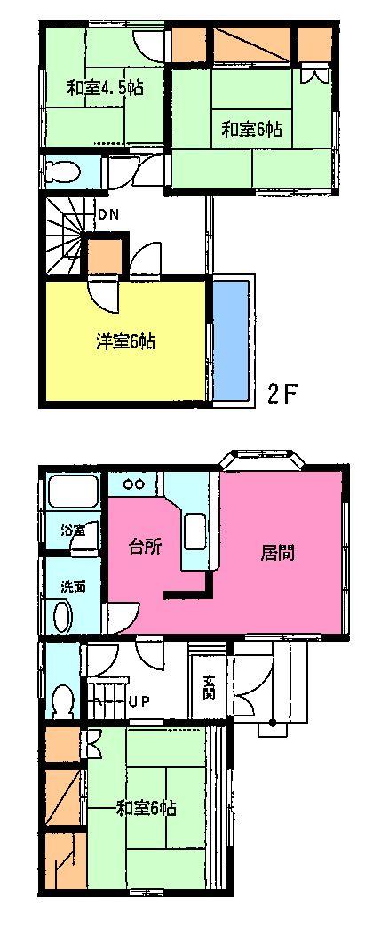 Floor plan. 18 million yen, 4DK, Land area 90.75 sq m , Building area 85.92 sq m
