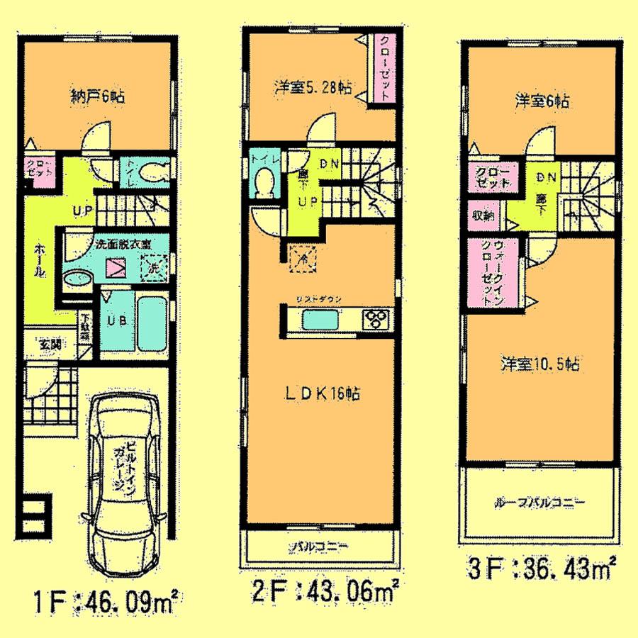 Floor plan. 30,800,000 yen, 4LDK, Land area 72.82 sq m , Building area 125.58 sq m located view in addition to this, It will be provided by the hope of design books, such as layout. 
