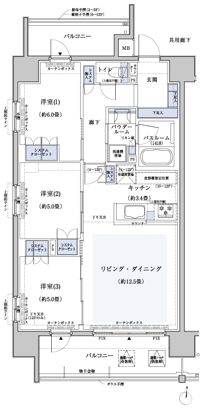 Floor: 3LDK, occupied area: 71.94 sq m