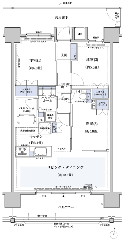 Floor: 3LDK, occupied area: 67.65 sq m