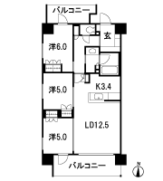 Floor: 3LDK, occupied area: 71.94 sq m