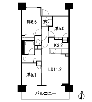 Floor: 3LDK, occupied area: 65.96 sq m, Price: 33,010,000 yen, now on sale