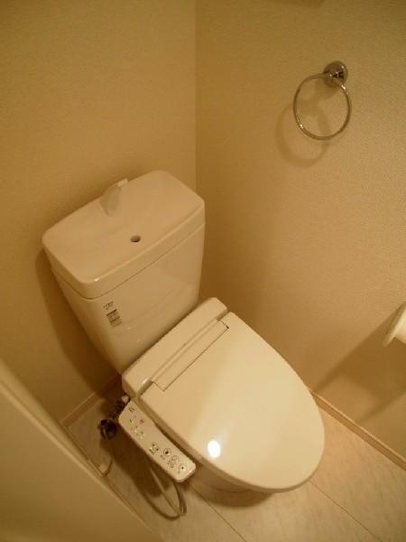 Toilet. Toilet with a clean sense of the white tones