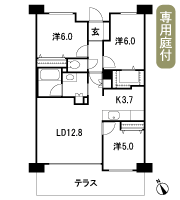 Floor: 3LDK + PG + T + W, the occupied area: 72.11 sq m