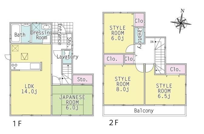 Floor plan. (3 Building), Price 25,800,000 yen, 4LDK, Land area 120.12 sq m , Building area 96.88 sq m