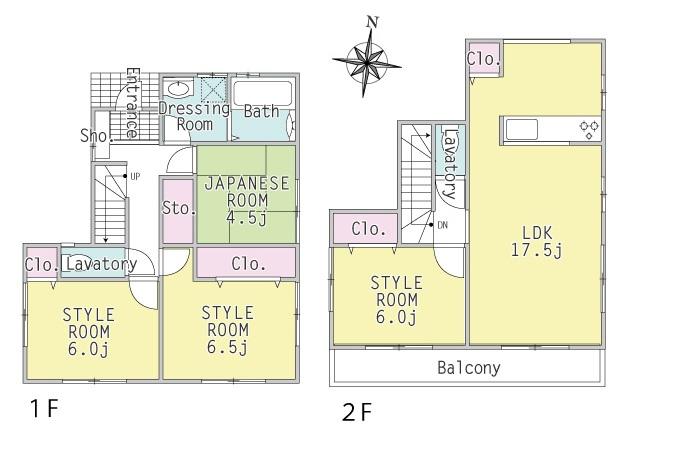 Floor plan. (4 Building), Price 25,800,000 yen, 4LDK, Land area 119.81 sq m , Building area 96.88 sq m