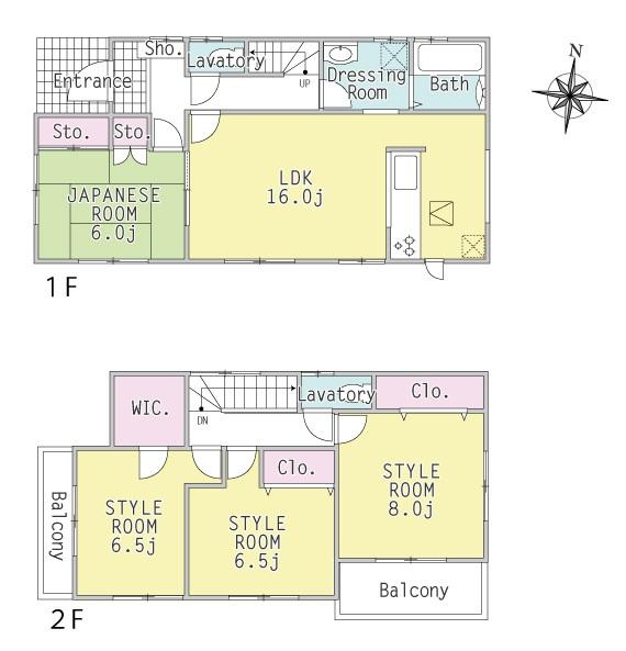 Floor plan. (5 Building), Price 29,300,000 yen, 4LDK, Land area 132.3 sq m , Building area 105.99 sq m